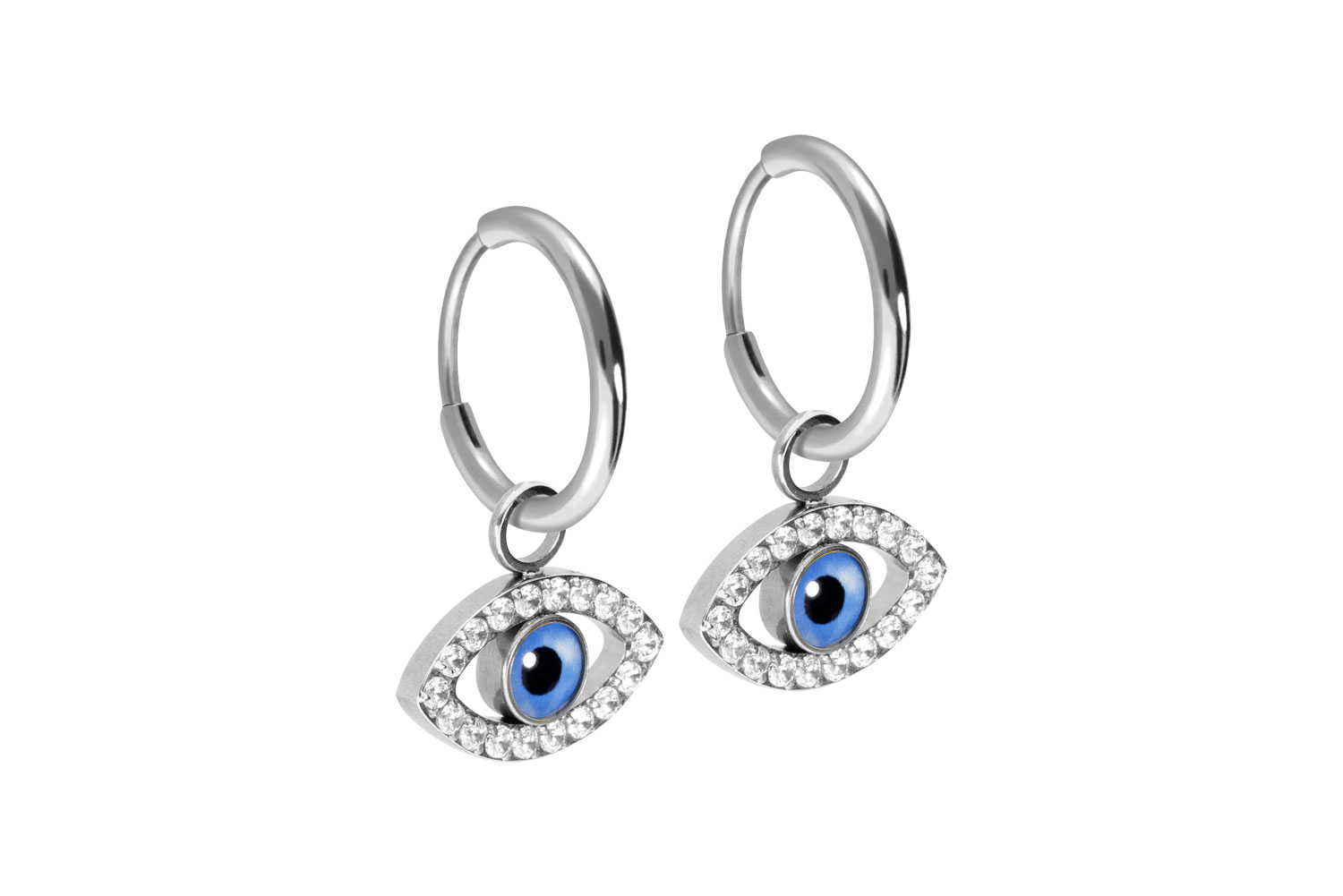 Titan Ohrclicker Creolen AUGE von Piercingline